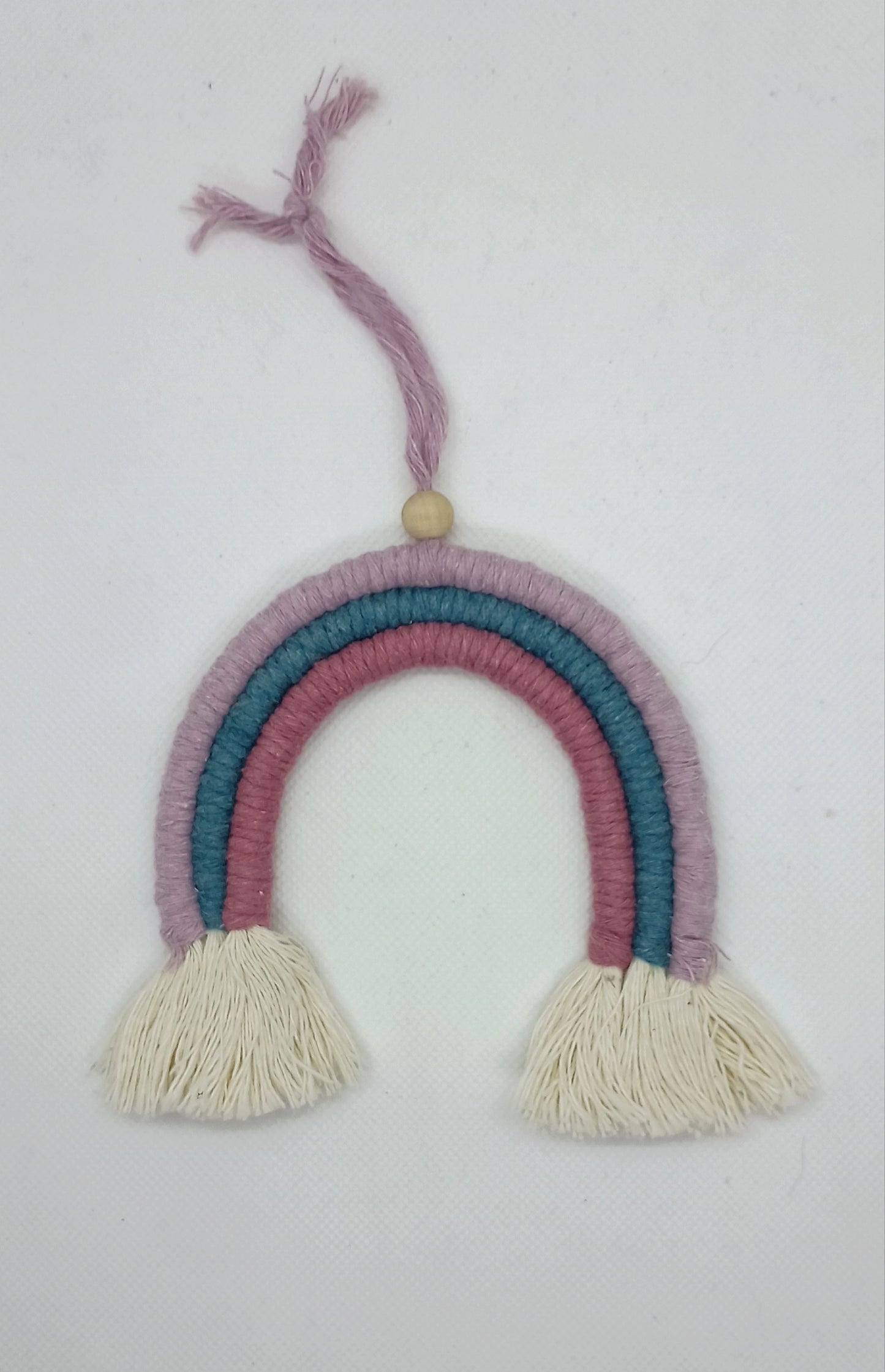 Arc-en-ciel en macramé - Fin de série à prix réduit - Décoration chambre enfant