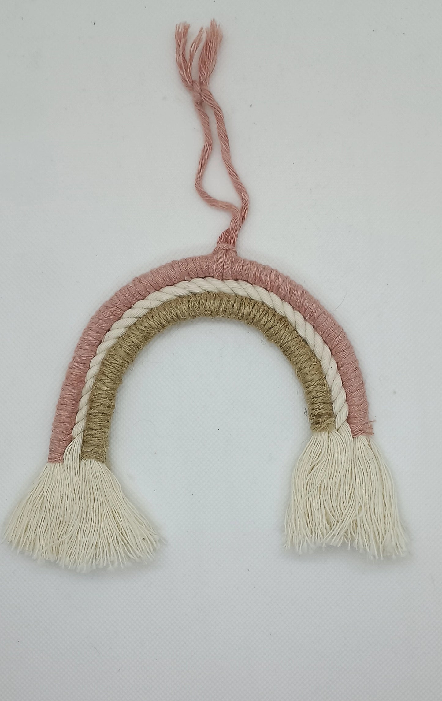 Arc-en-ciel en macramé - Fin de série à prix réduit - Décoration chambre enfant