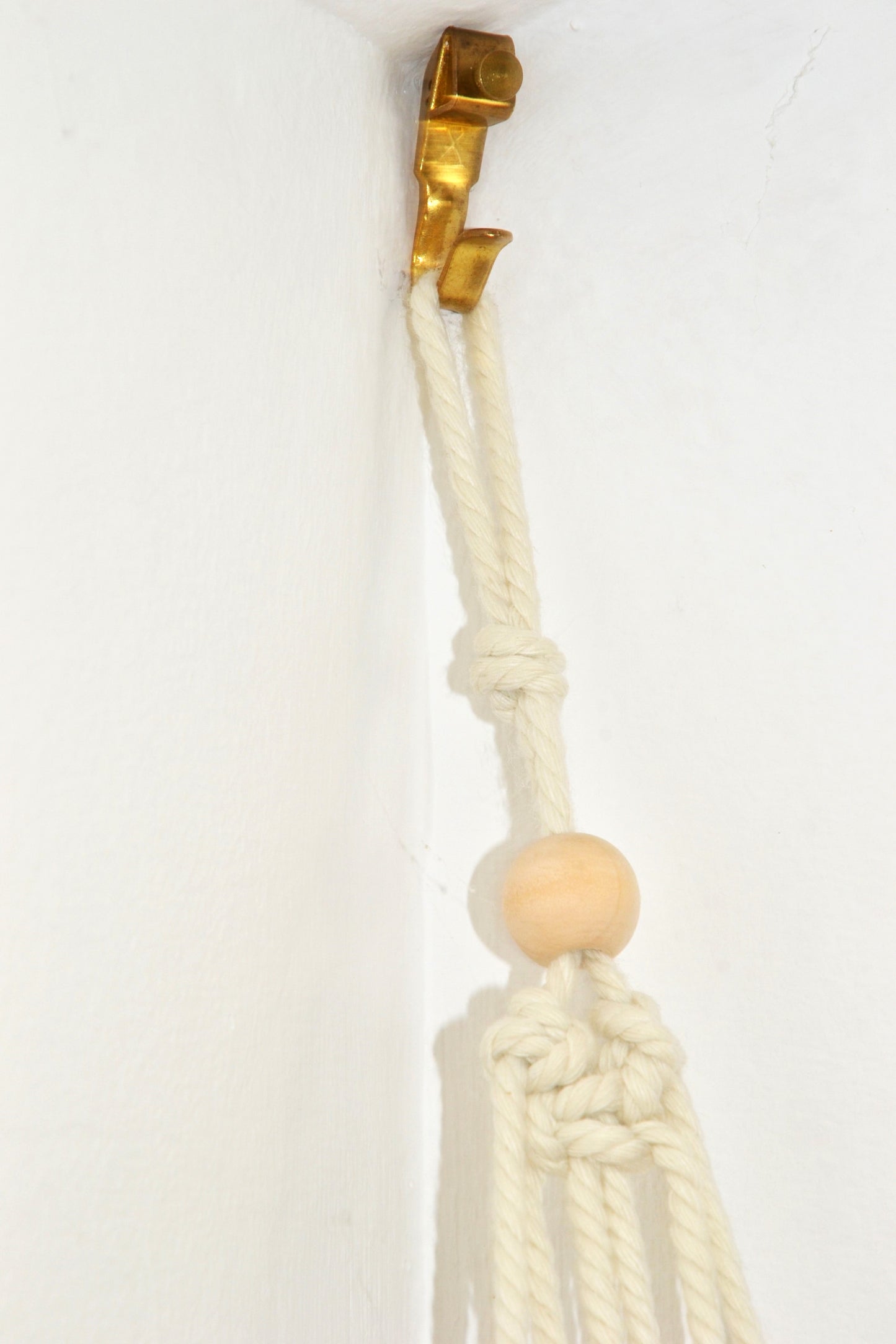 Hamac à doudous en macramé - rangement bohème - Décoration murale chambre bébé enfant