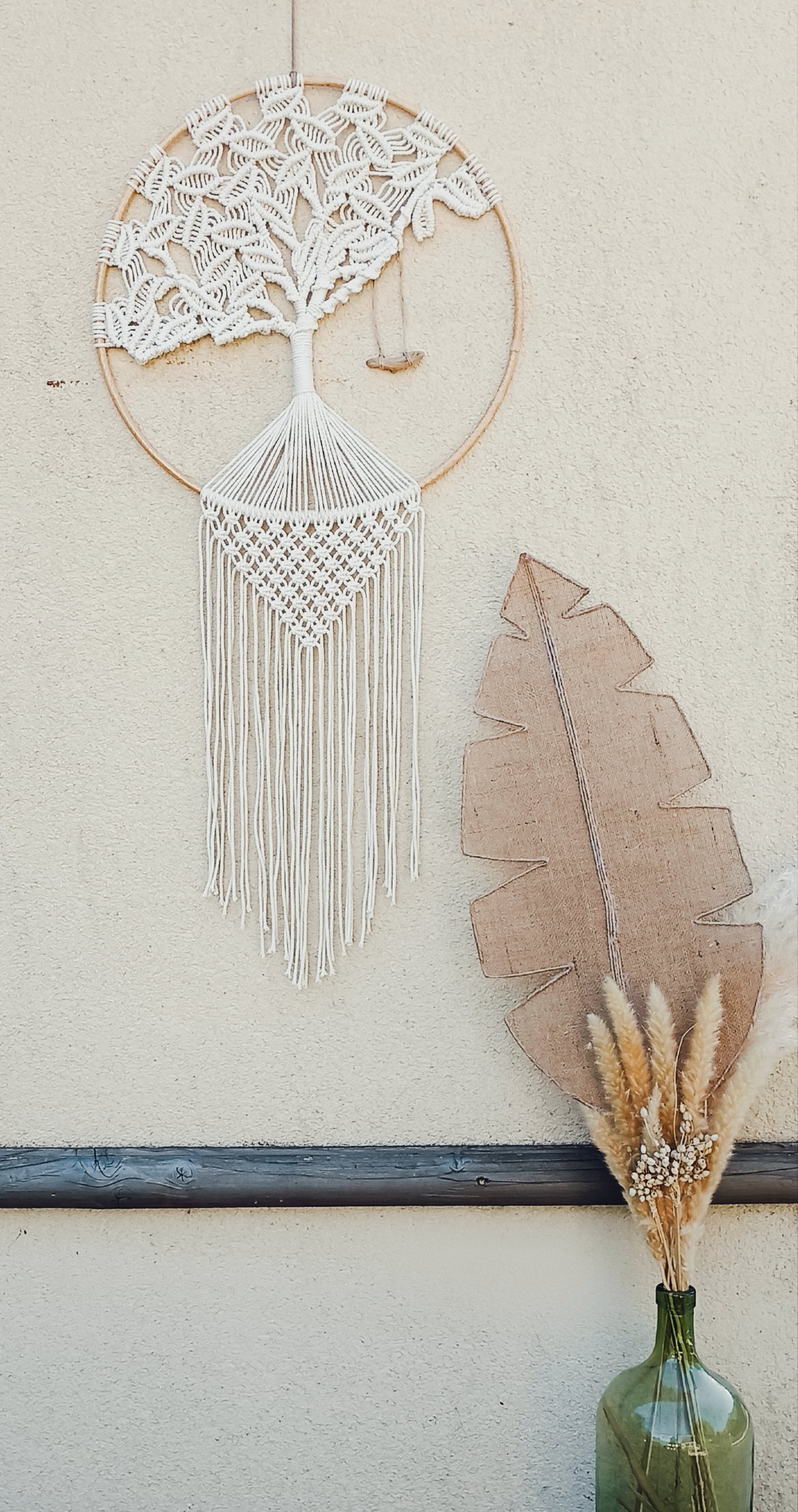 Arbre de vie bohème en macramé