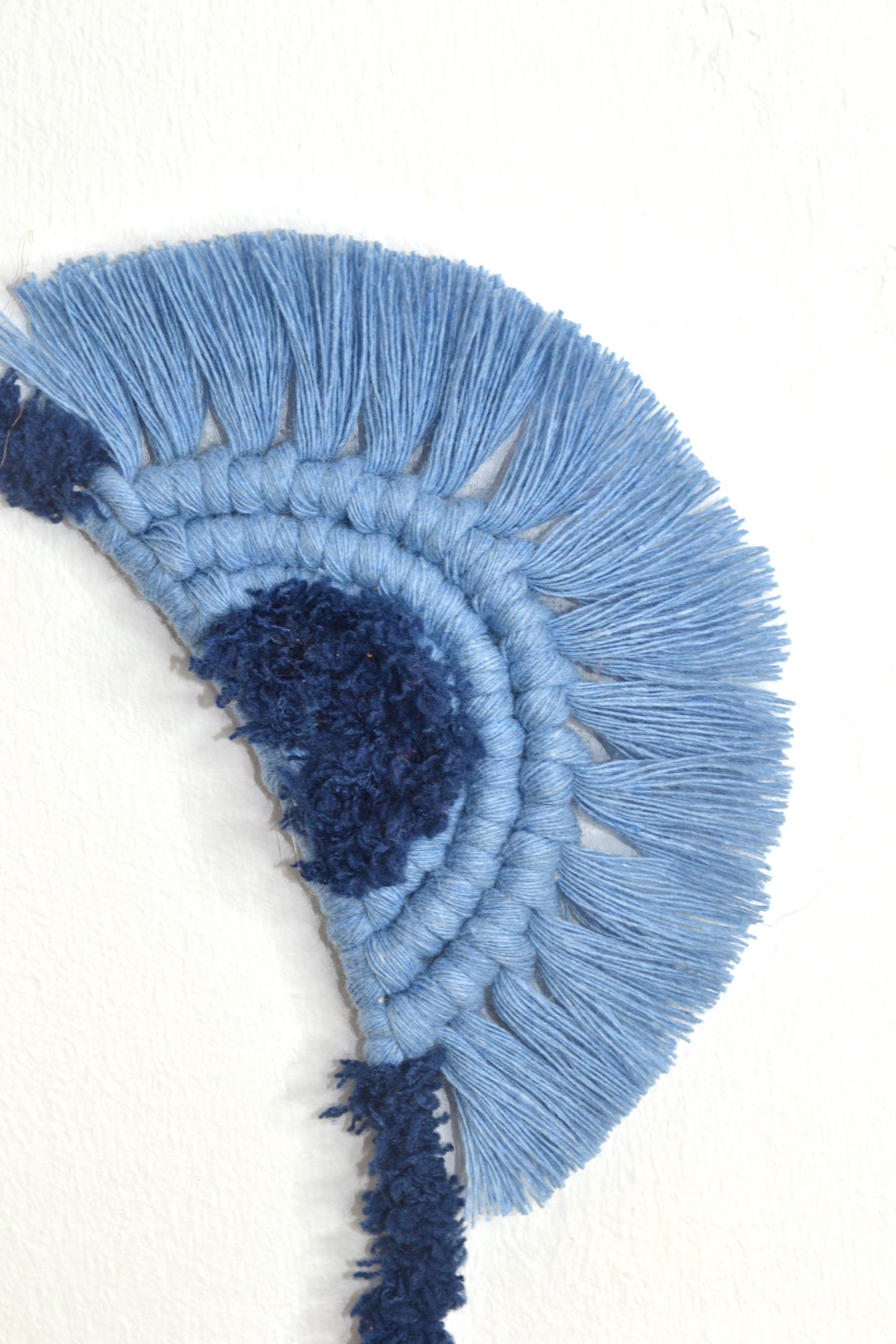 Tête d'ourson en macramé - prénom personnalisable - Décoration murale chambre bébé enfant