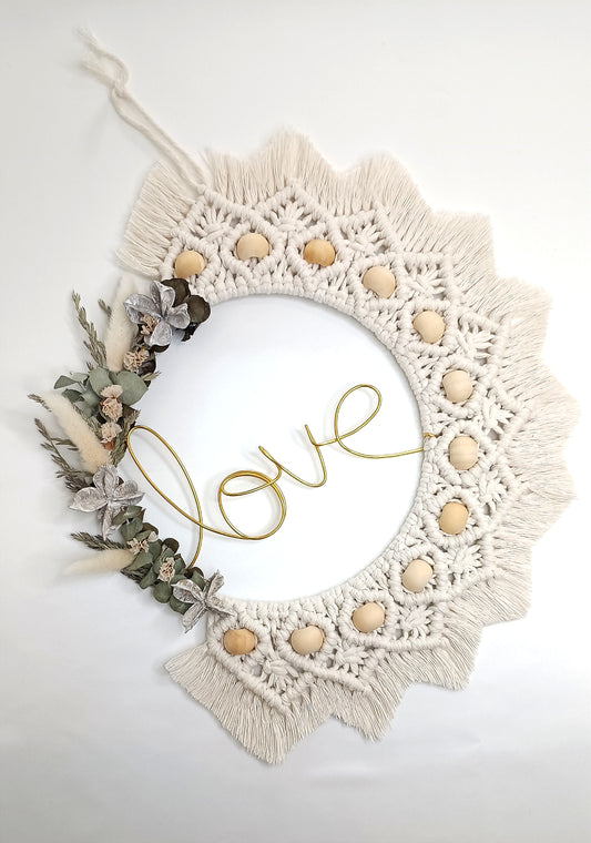 Mandala en macramé
