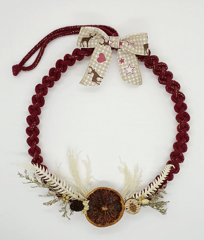 Couronne de Noël en macramé