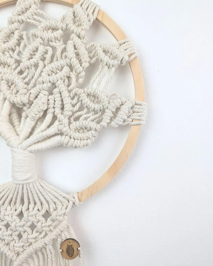 Arbre de vie bohème en macramé - Harmonie naturelle et spirituelle
