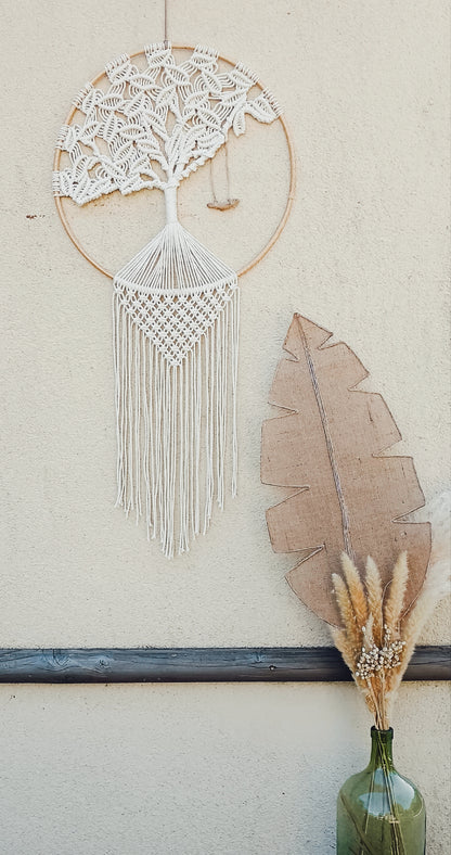 Arbre de vie bohème en macramé