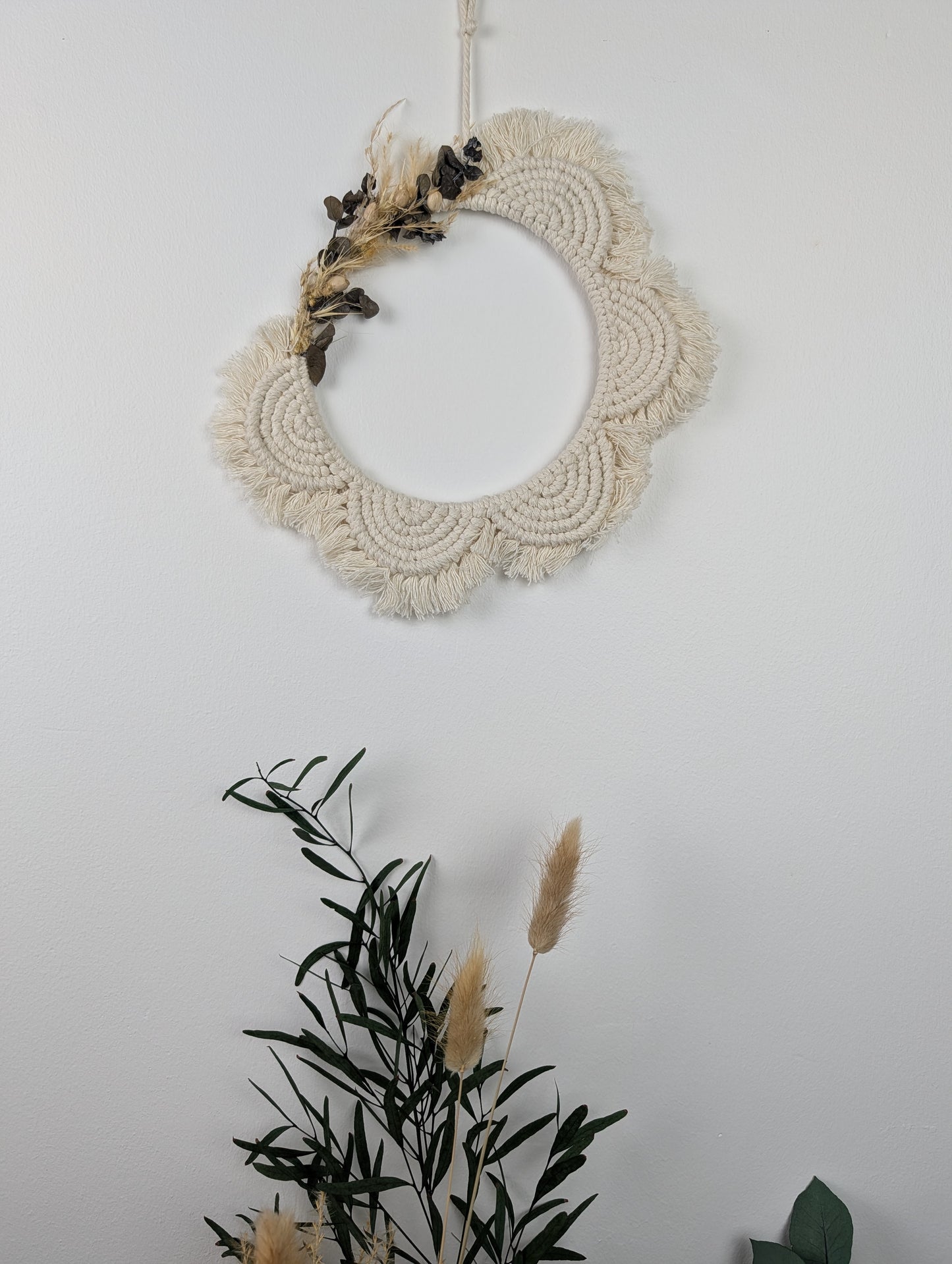 Atelier créatif : Mandala en macramé et fleurs séchées