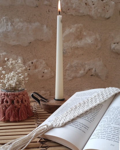 Marque-page bohème en macramé - Elegant, raffiné et durable