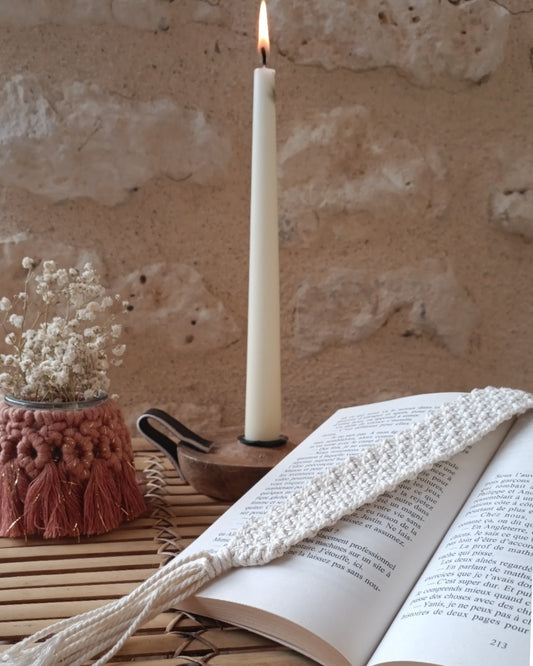 Marque-page bohème en macramé - Elegant, raffiné et durable