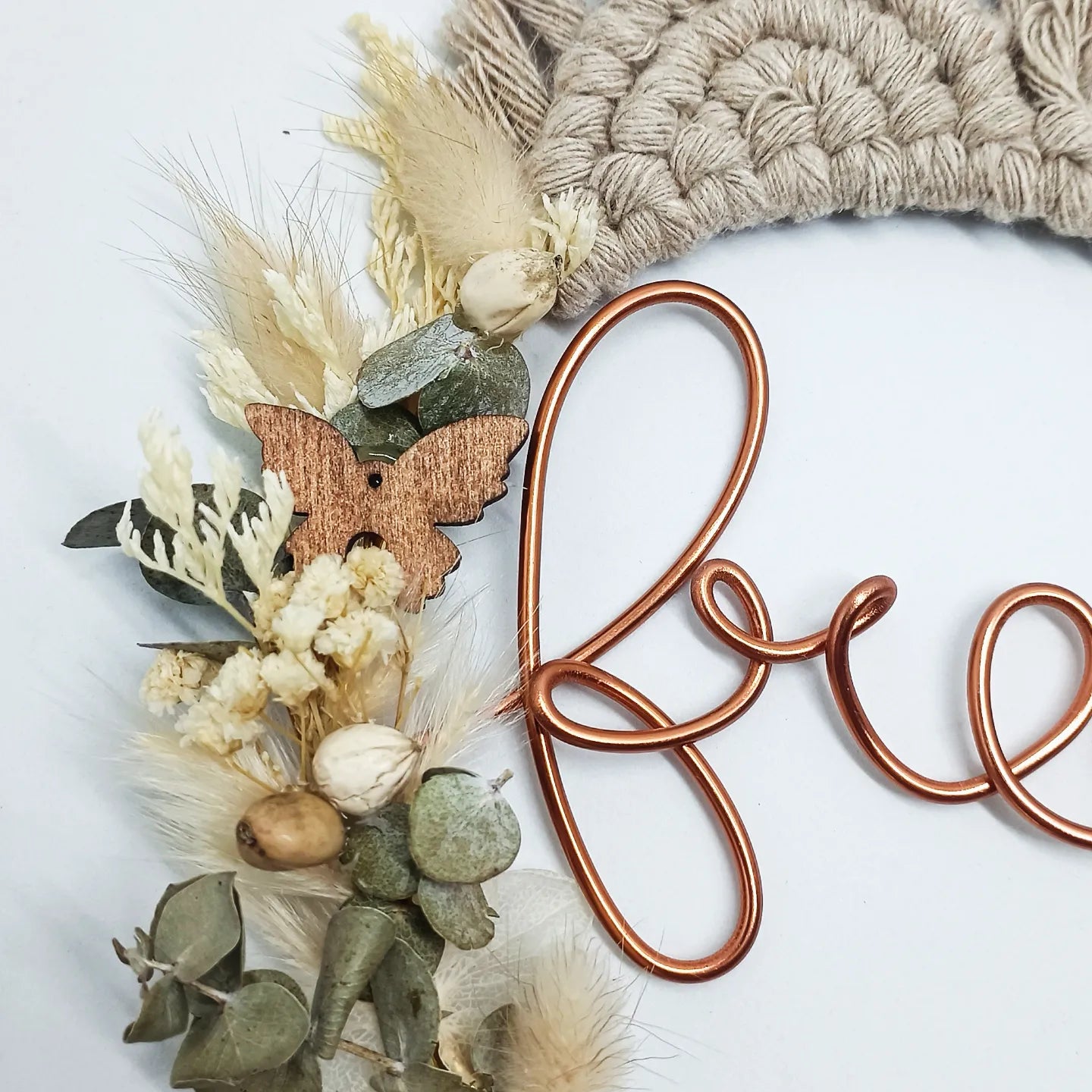 Mini mandala en macramé