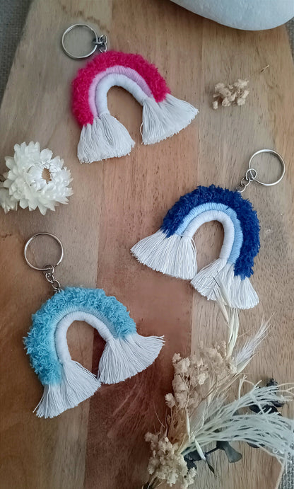 Porte-clefs arc-en-ciel