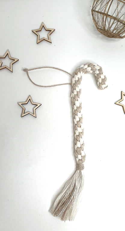 Sucre d'orge en macramé