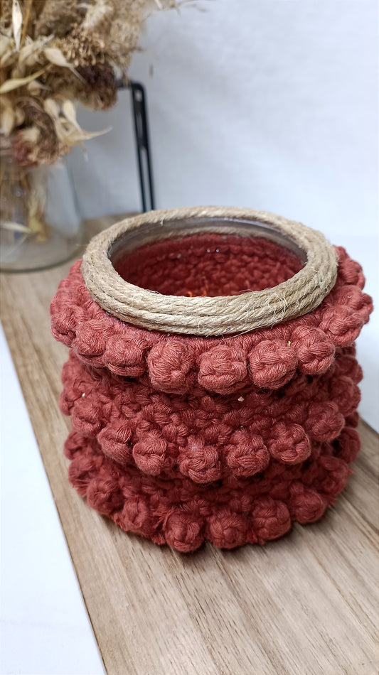 pot macrame terra cotta voyage